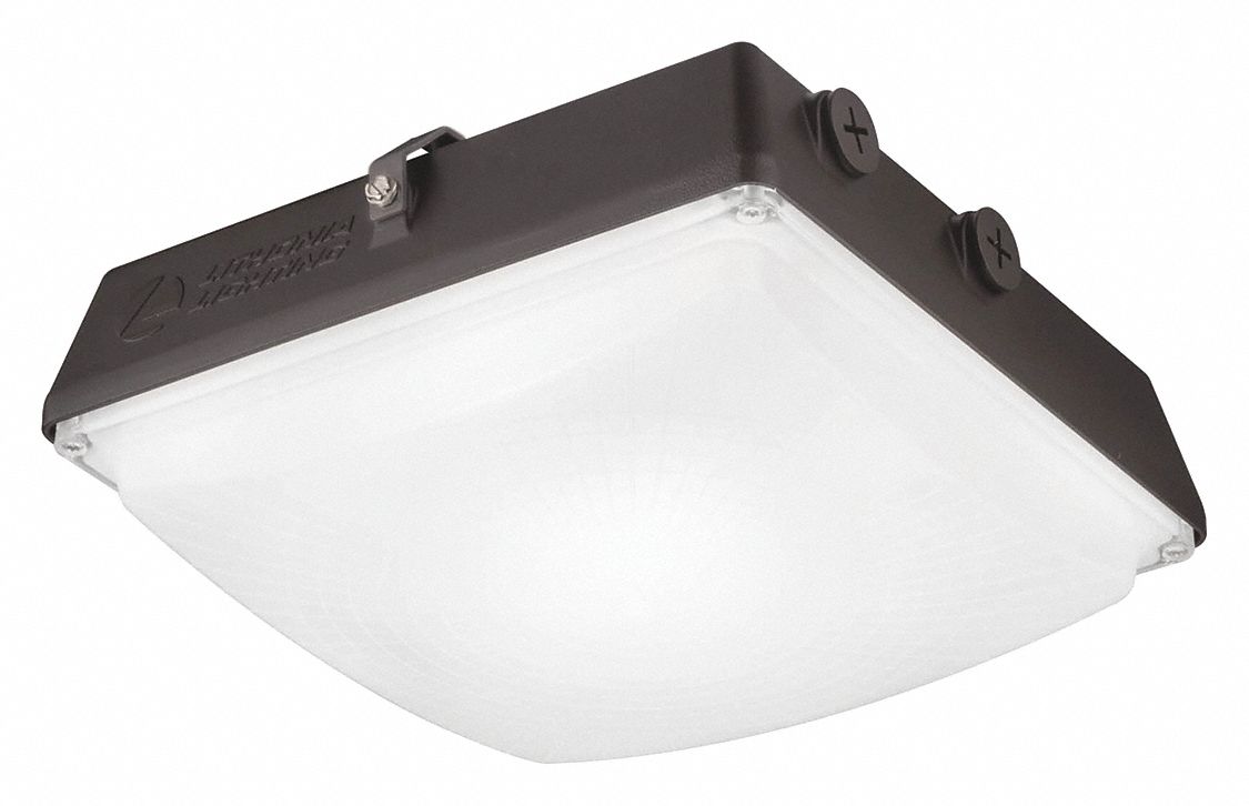 LED CANOPY LIGHT 3 500 LM 4000K 27 W FIXTURE 120 277V AC 100W MH HPS DARK BRONZE