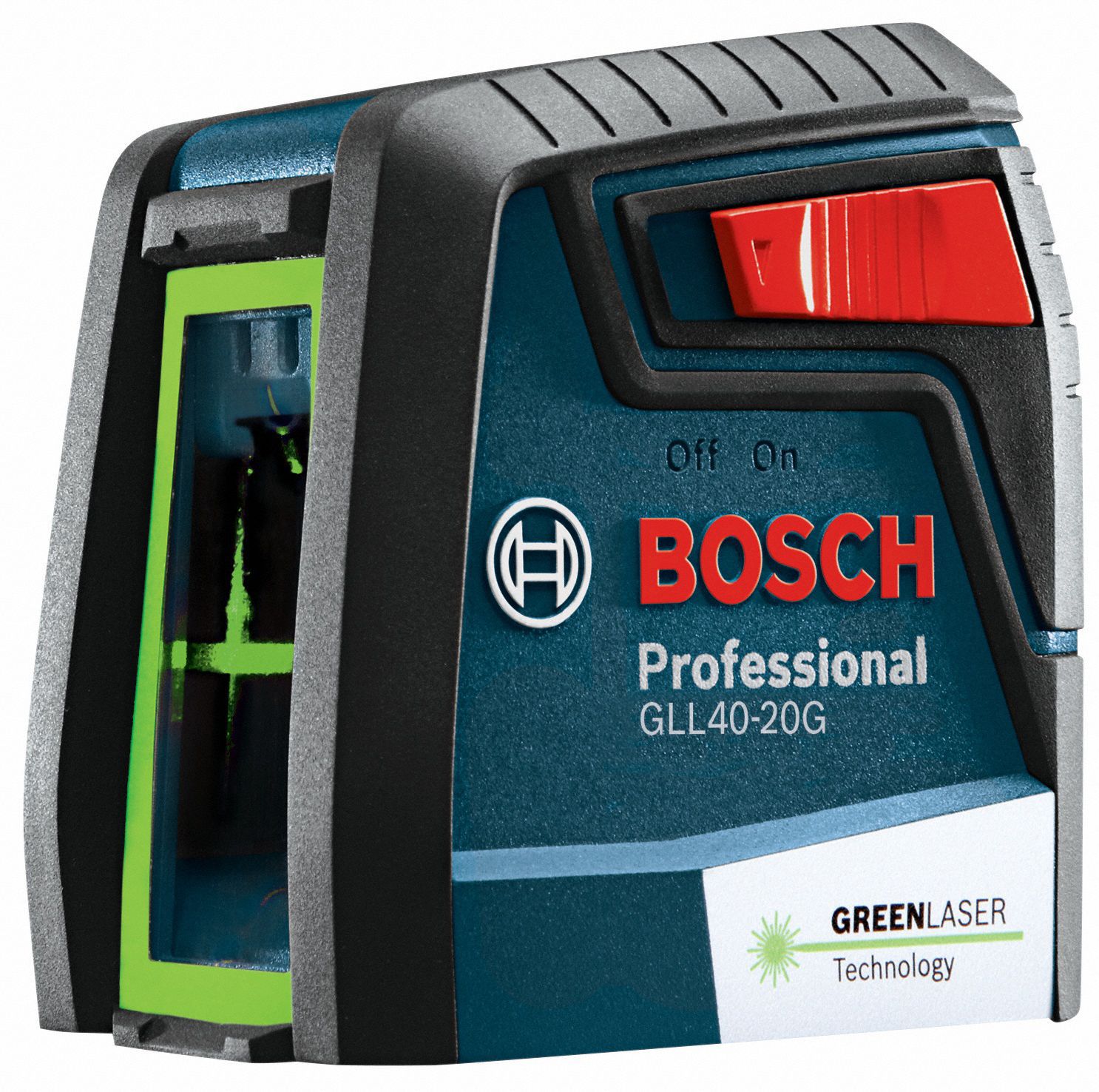 BOSCH, 2 Lines and 0 Dots, Green Beam, Cross Line Laser - 494R17|GLL40 ...