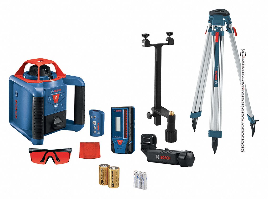 Bosch Automatic Self Leveling Rotary Laser Kit Horizontal And