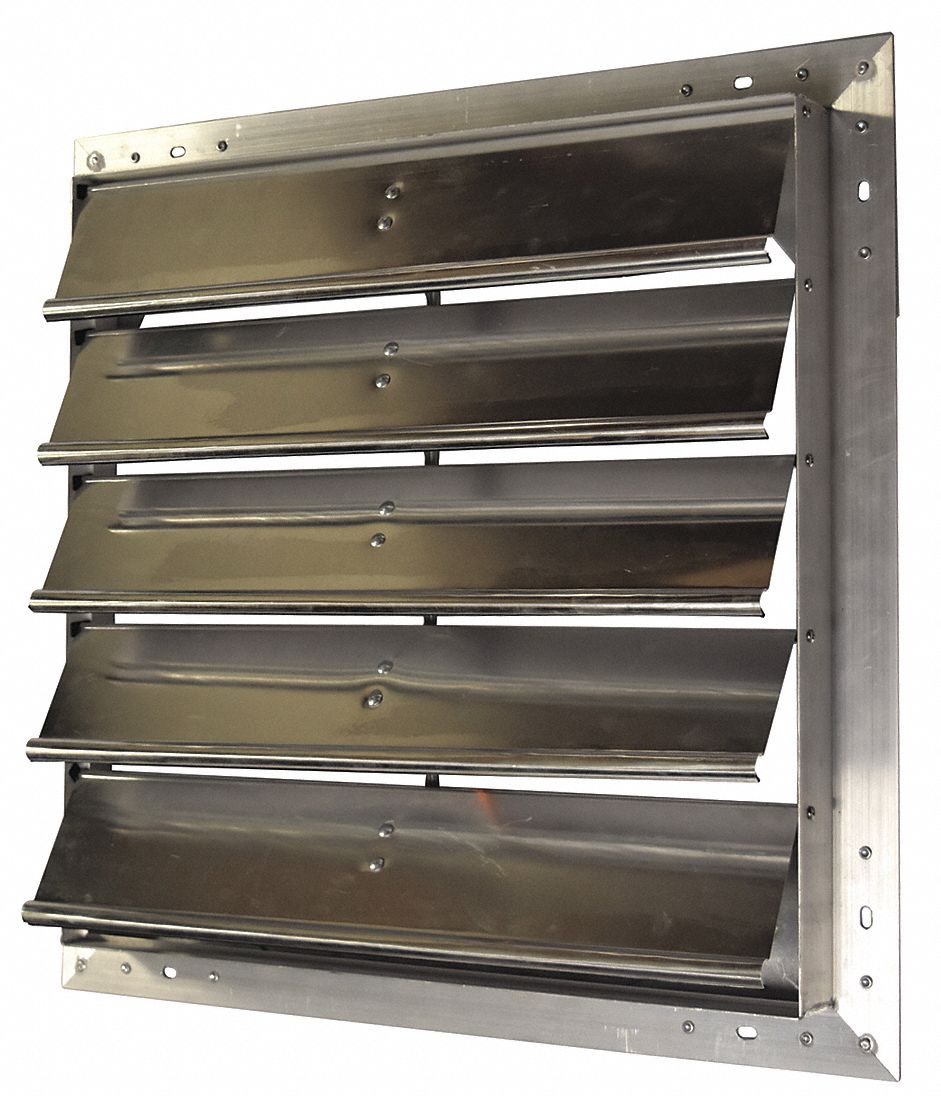 Shutter: For 484X42/484X43/484X44/484X56, Fits Dayton Brand, Exhaust Fan