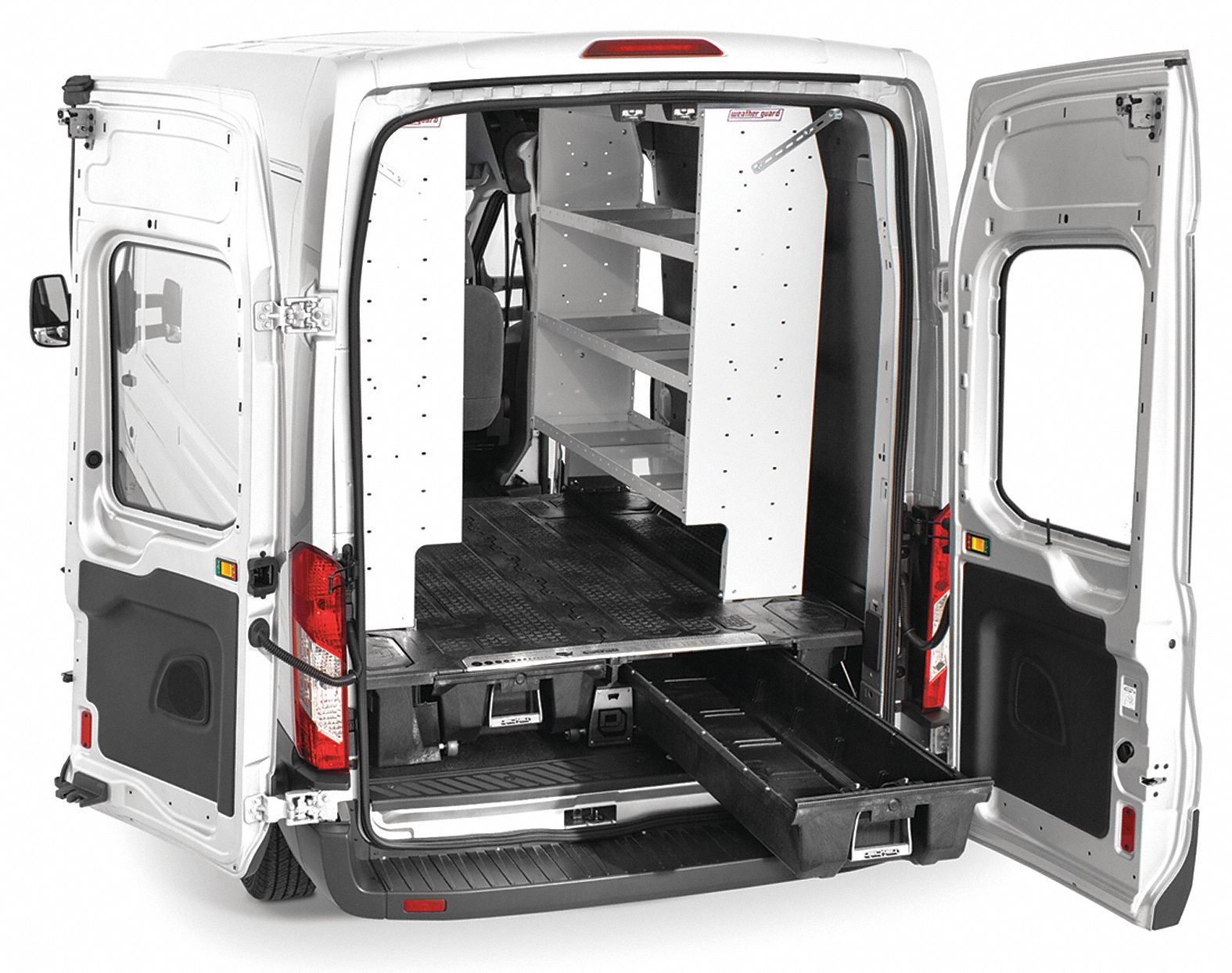 Ford transit van online shelving