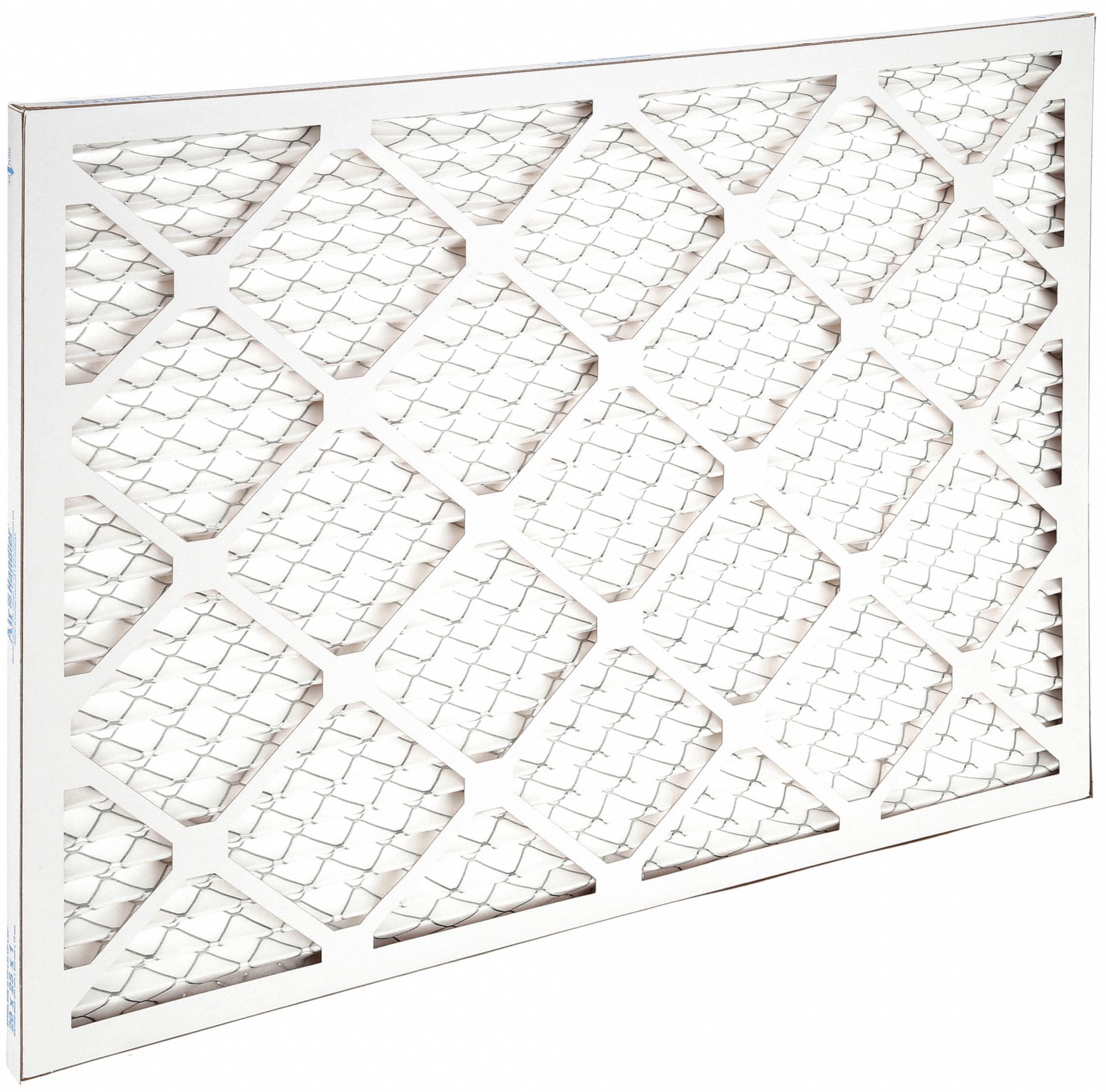 Pleated Air Filter: 20 in x 25 in x 1 in, MERV 8, High Strength