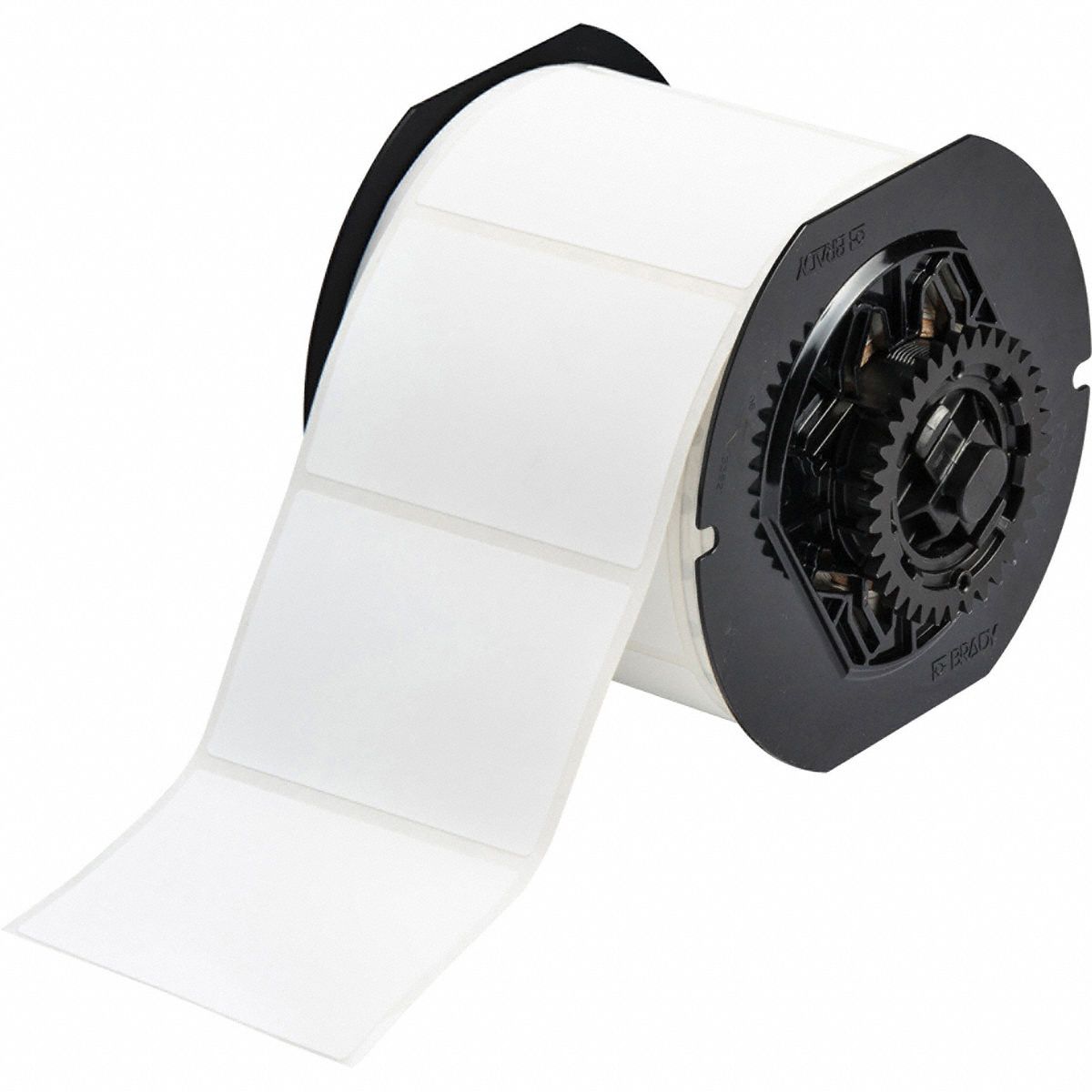 Pre-Cut Label Stock Roll: 2 in x 13 in, Rubber, Permanent Adhesive, 500 Labels, BBP33/i3300