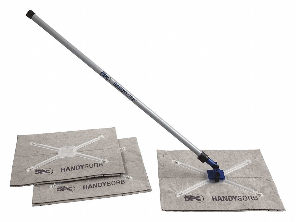 Sorbent Mop: Sorbent Mop, Universal, 3 ft x 19 in Sorbent Size (L x W)