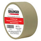 MASKING TAPE, 2 IN X 60 YARD, 4.8 MIL THICK, INDOOR, RUBBER ADHESIVE, TAN
