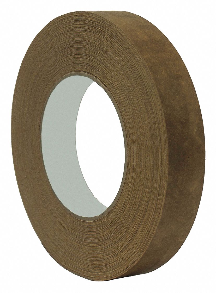 MASKING TAPE, ¾ IN X 60 YARD, 7.5 MIL THICK, INDOOR, RUBBER ADHESIVE, BROWN