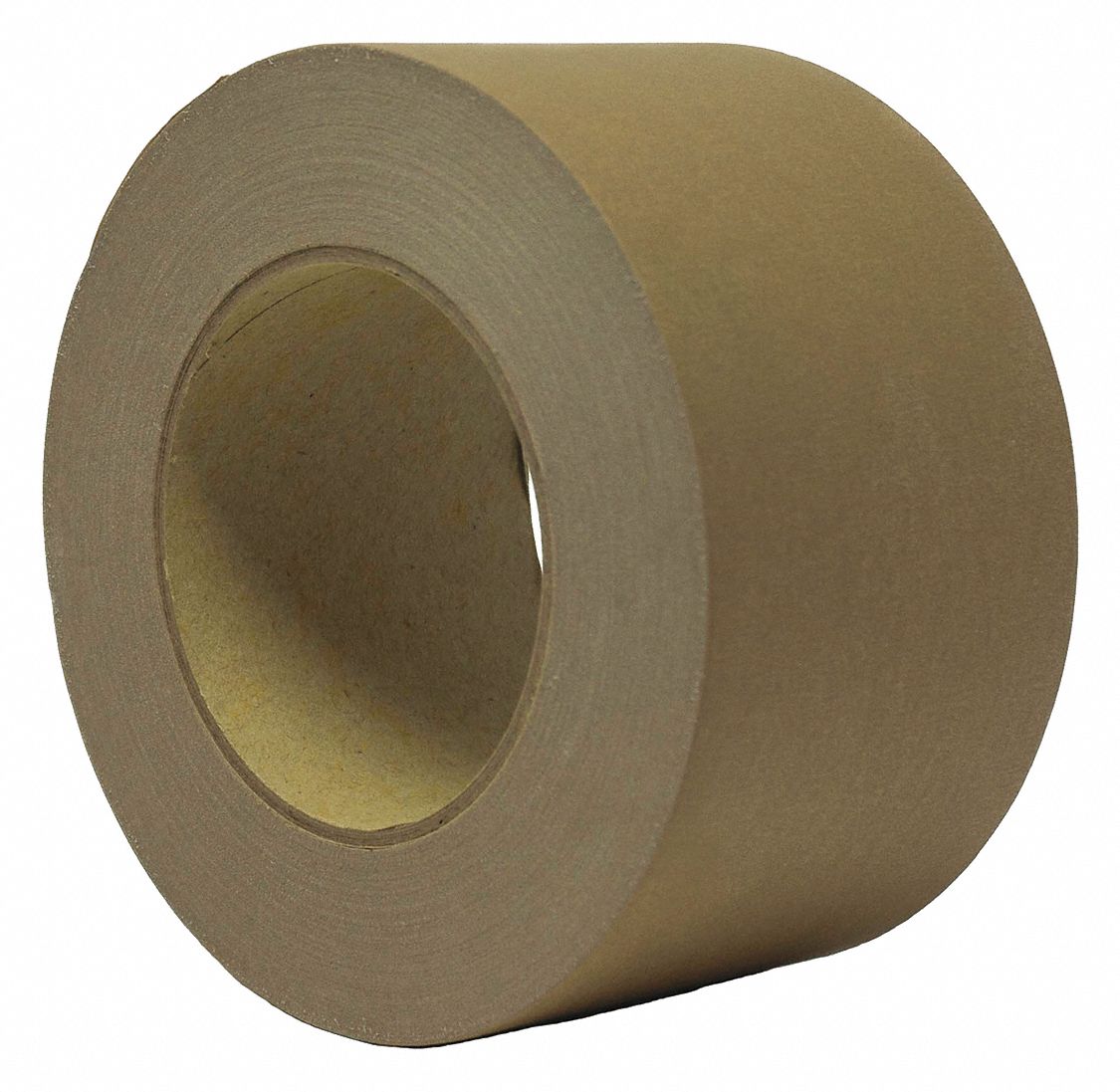 MASKING TAPE, 4 IN X 60 YARD, 7.5 MIL THICK, INDOOR, RUBBER ADHESIVE, BROWN