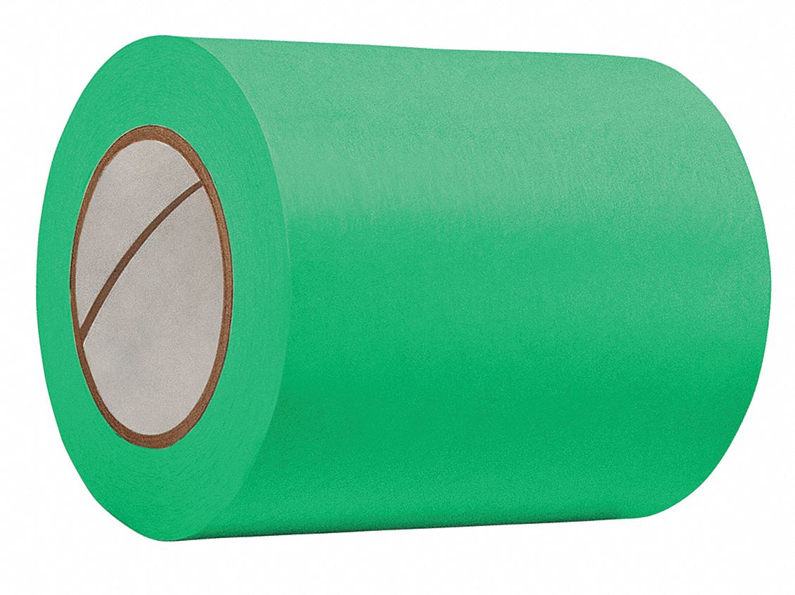 MASKING TAPE, 1 IN X 60 YARD, 4.8 MIL THICK, INDOOR, RUBBER ADHESIVE, GREEN 36 PK