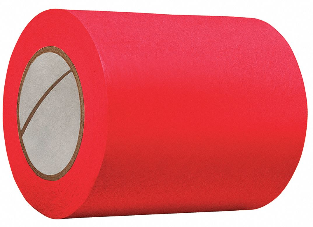 MASKING TAPE, ¾ IN X 60 YARD, 4.9 MIL THICK, INDOOR, RED, 48 PK