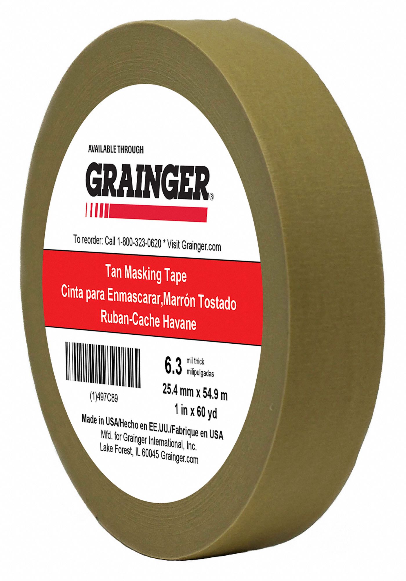 Masking tape, 1 x 60 yds. - Hocker Incorporated