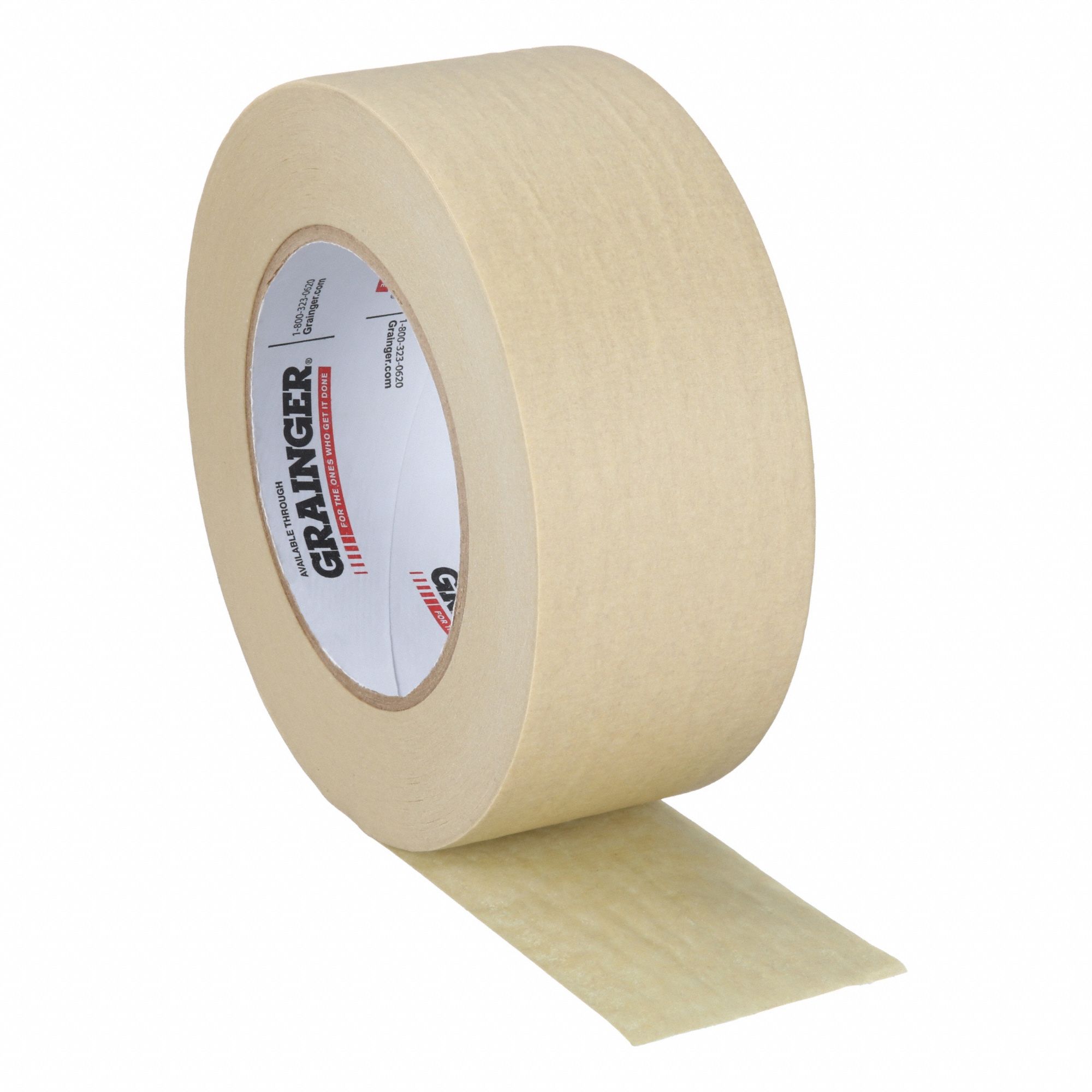 Masking Tape, 2" W, 60 yd L, Tan
