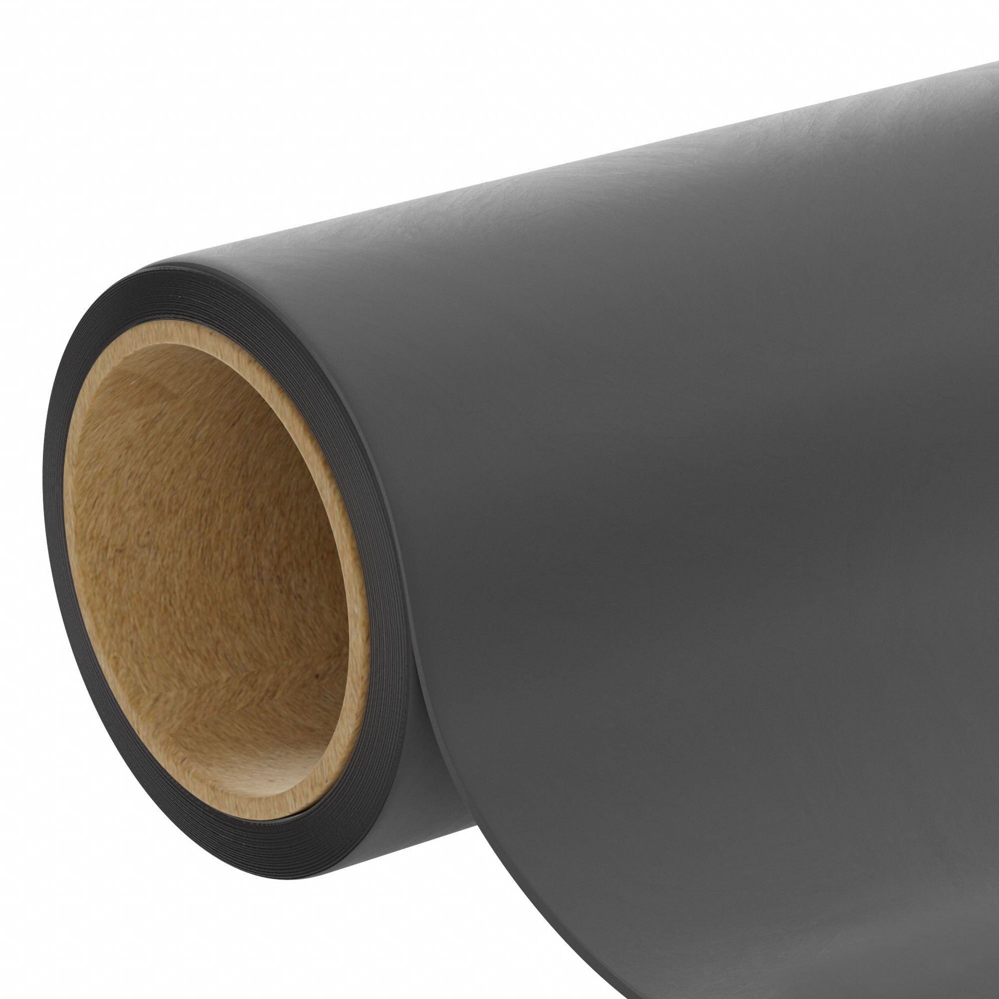 Foam Roll: Std, 1/16 in Thick, 36 in x 120 in, Black, Closed Cell, 1-Sided Adhesive, -90°F to 275°F