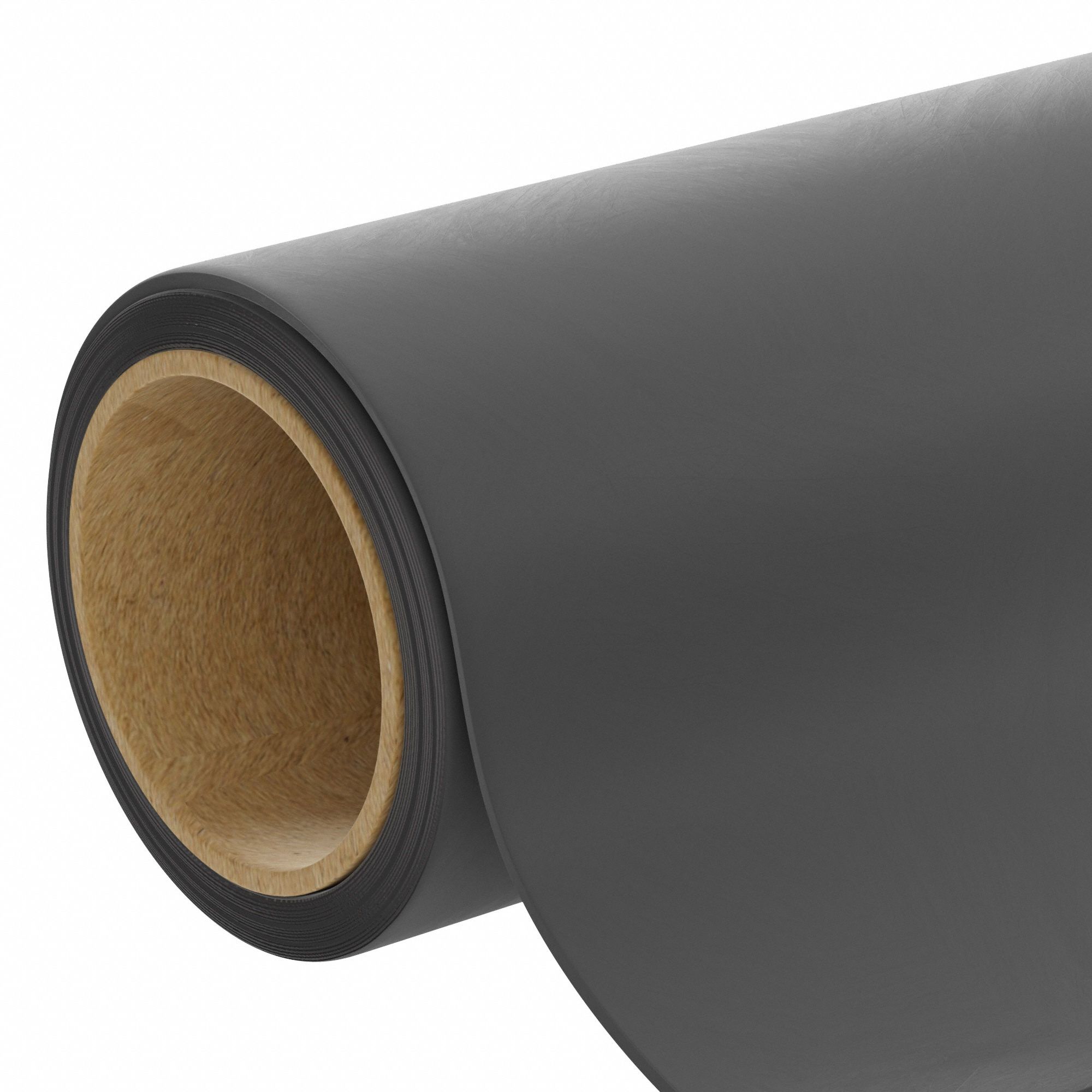 Foam Roll: Std, 1/2 in Thick, 36 in x 120 in, Black, Closed Cell, 1-Sided Adhesive, -90°F to 275°F