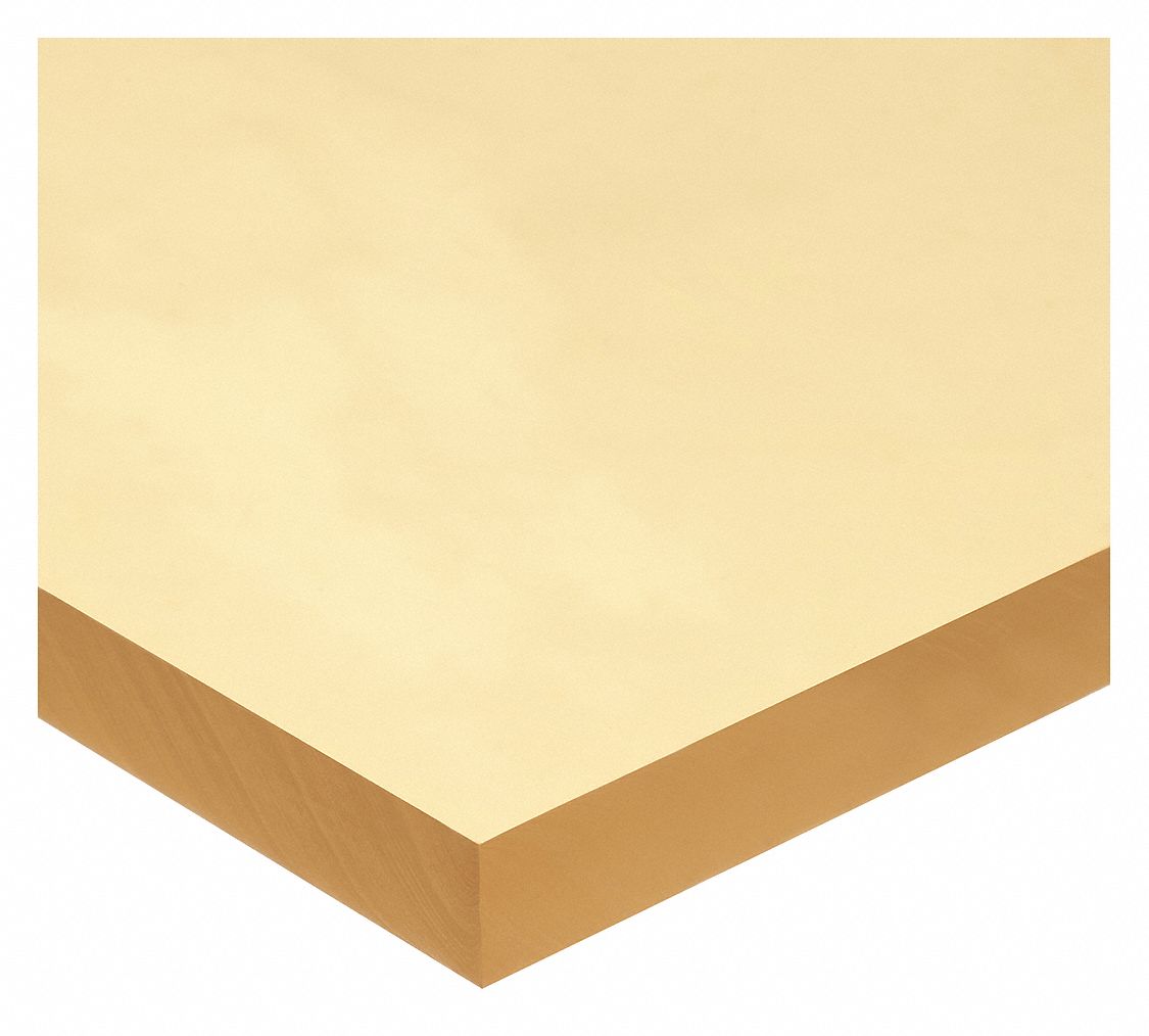 GRAINGER APPROVED Polyurethane Sheet High Strength, 12 in x 12 in, 0.