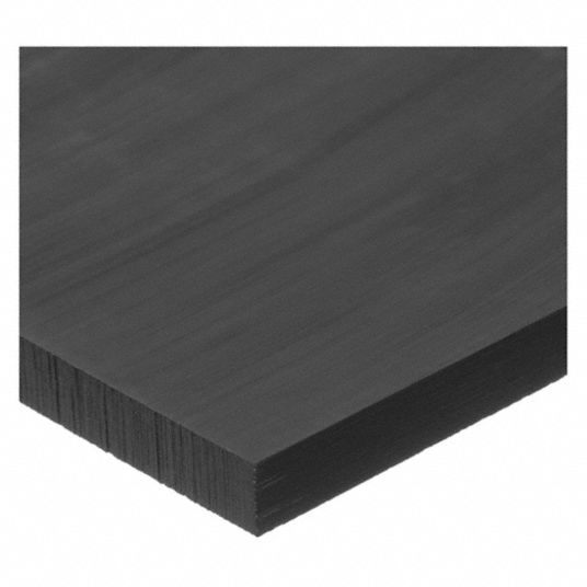 USA Sealing ABS Sheet 6L x 6W x 1/2 Thick, Black