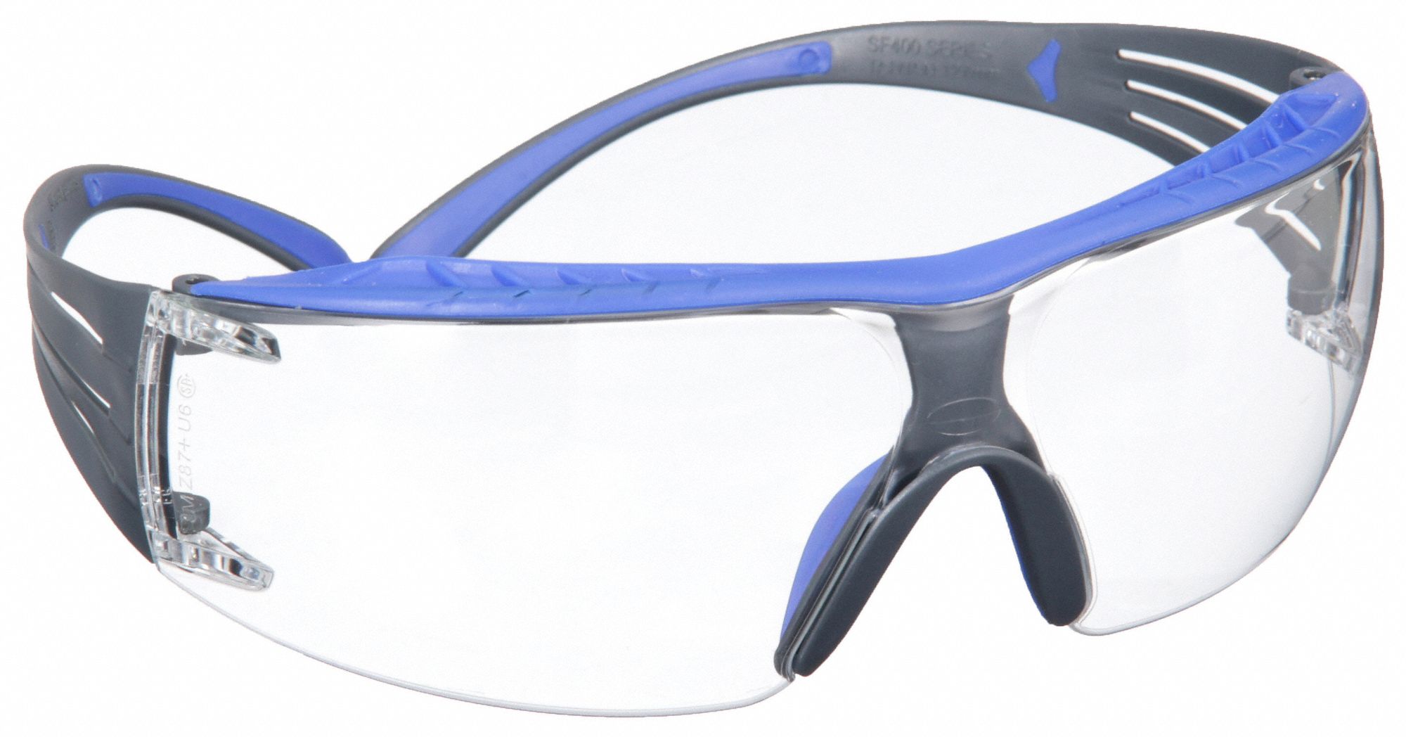 LUNETTES SÉCURITÉ SECUREFIT, CSA/ANSI, ANTI-BUÉE/ANTI-RAYURES/PROTECTION ANTI-UV, BLEU/GRIS, PC