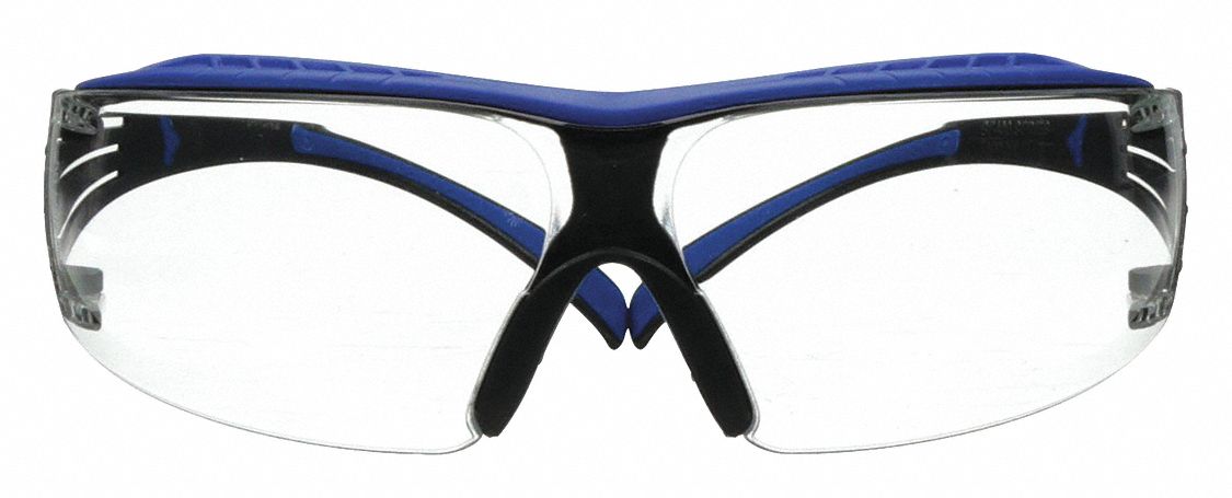 Safety Glasses: Anti-Fog /Anti-Scratch, Brow Foam Lining, Wraparound Frame, Frameless