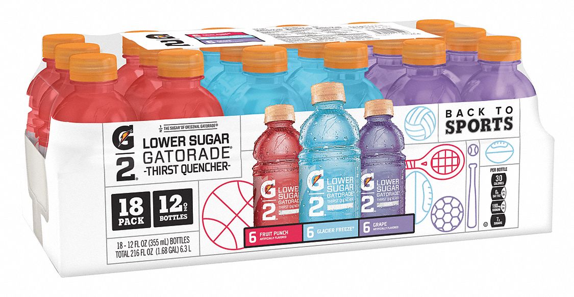 Sports Drink, Glacier Freeze, 12 oz., PK18