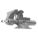 COMBINATION VISE, HEAVY-DUTY, ENCLOSED, 10 IN JAW FACE W, 12 IN MAX JAW OPENING, SERRATED