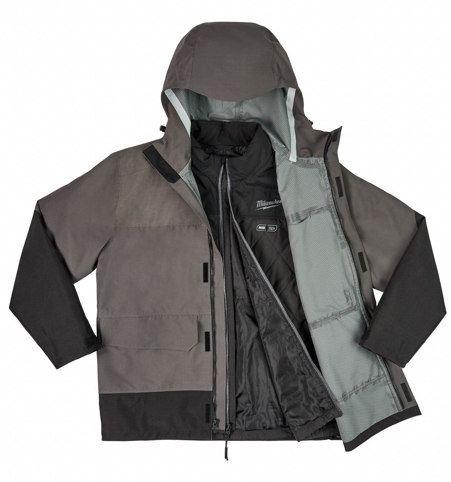 MILWAUKEE Heated Jacket, S, Mens, 12V Battery 498X71203RN21S Grainger