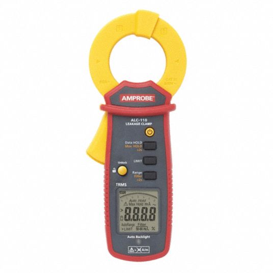 AMPROBE Digital Current Leakage Tester, 60 A AC Current Range, 600 Max