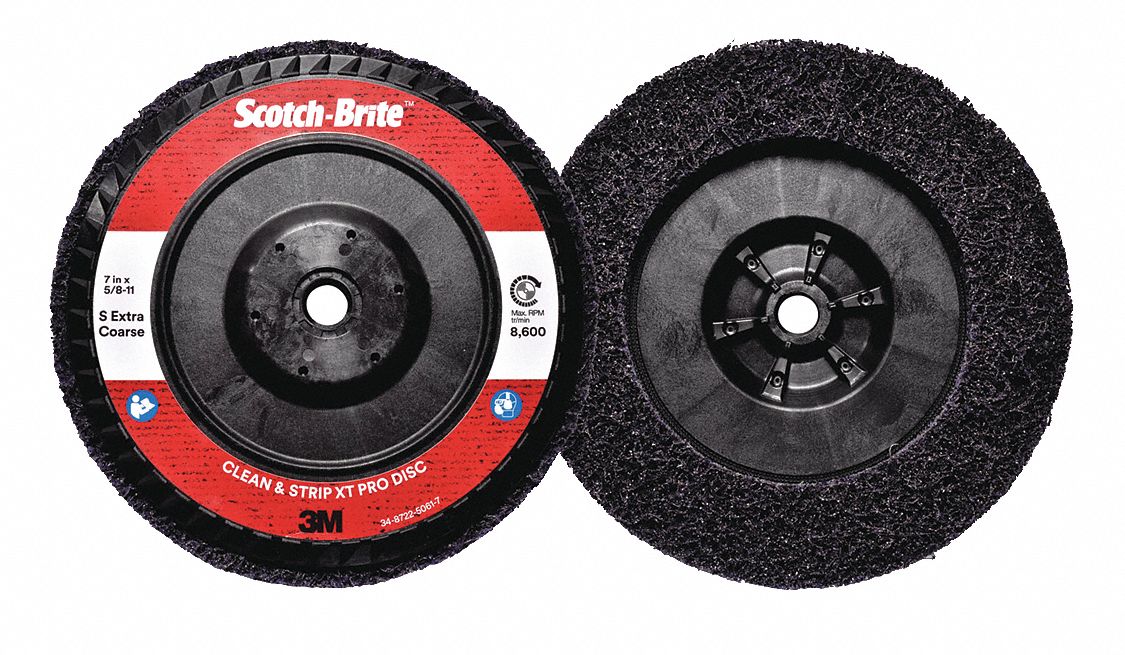 Non-Woven Dep Center Disc,  7 in Dia