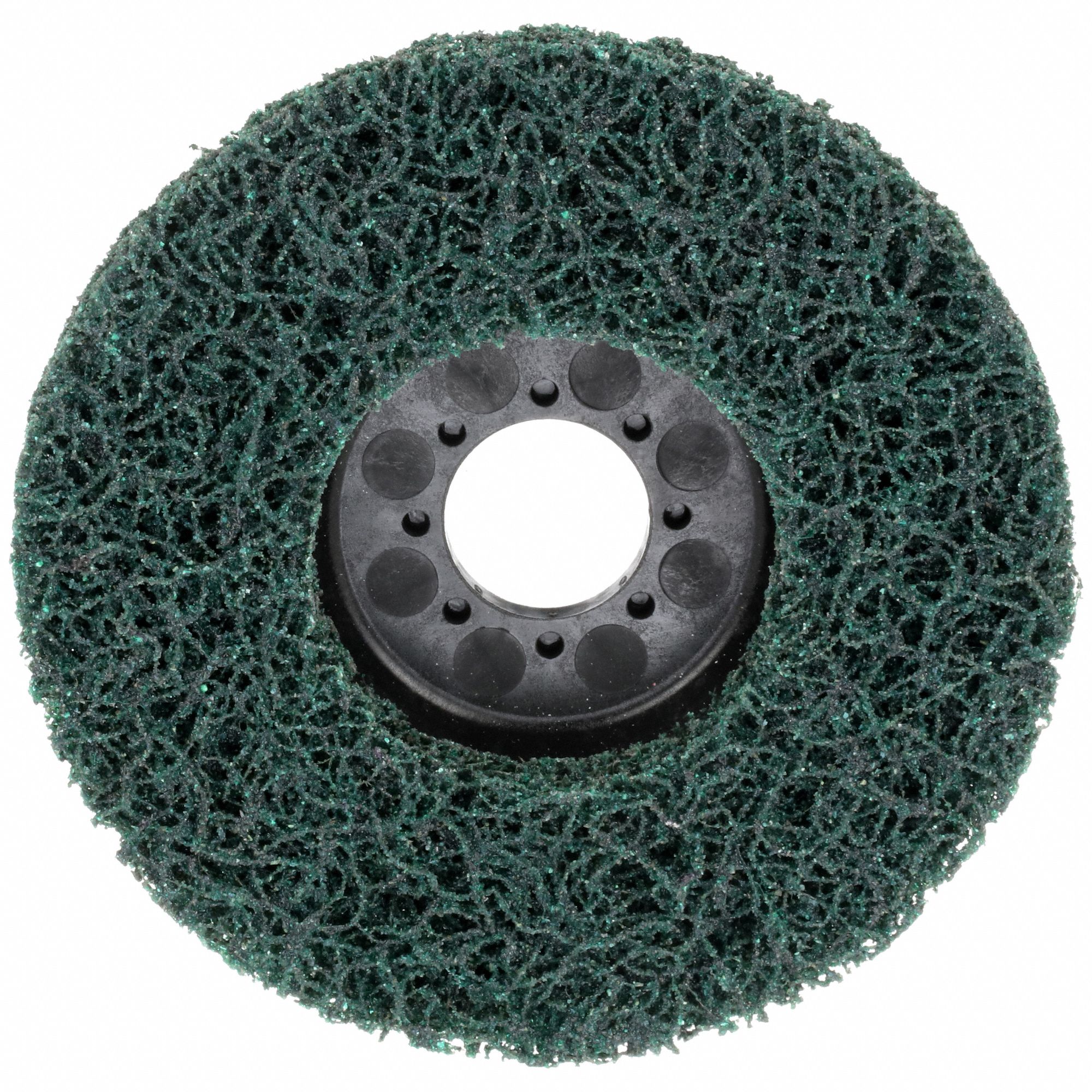 Non-Woven Depressed Center Disc: 4 1/2 in x 7/8 in, Aluminum Oxide, Extra Coarse, XC-DC