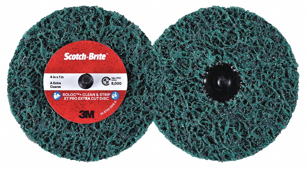 Clean/Strip Disc, 4in Dia, TR, Extra Coarse