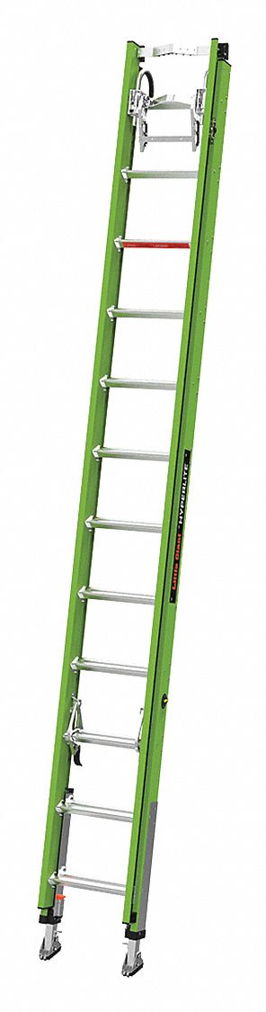 LITTLE GIANT, 24 ft Industry Ladder Size, 24 ft Extended Ladder Ht ...