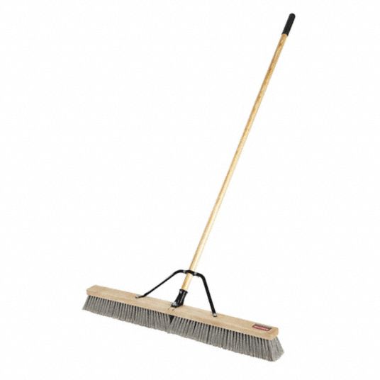 Rubbermaid 11.88 in. Jumbo Smooth Sweep Angled Broom, 46 in