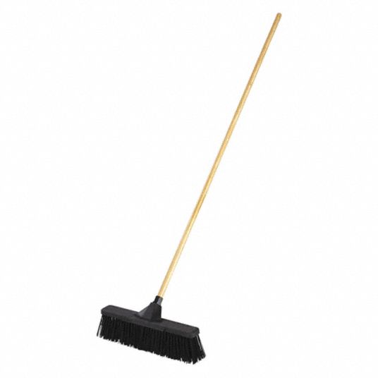 RUBBERMAID COMMERCIAL PRODUCTS Synthetic Push Broom, 19 in Sweep Face 498Z152040054 Grainger