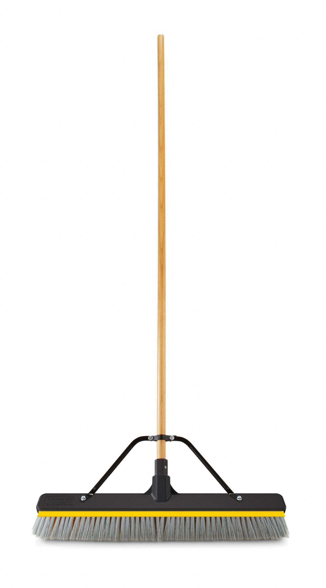 RUBBERMAID COMMERCIAL PRODUCTS Synthetic Push Broom, 25 in Sweep Face