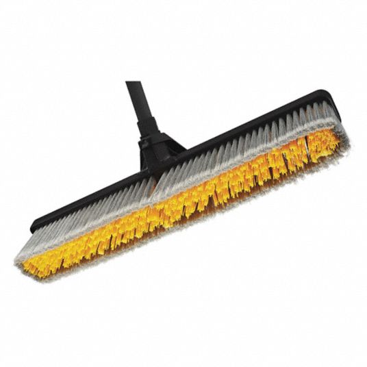 RUBBERMAID COMMERCIAL PRODUCTS Synthetic Push Broom, 25 in Sweep Face