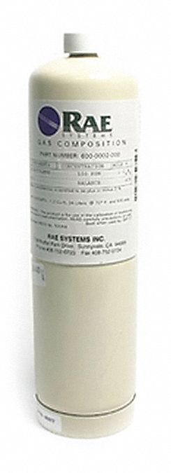 Calibration Gas: Air, +/-2% Accuracy, C4H8, Calibration Gas, 34 L Cylinder Capacity