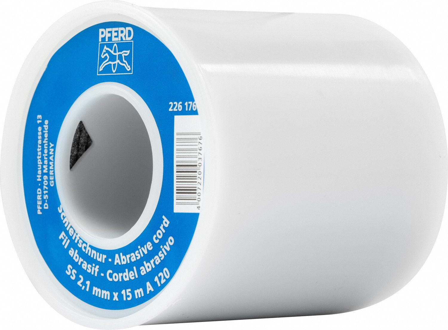 Abrasive Cord 2/25 in Dia 16 yd L Gray