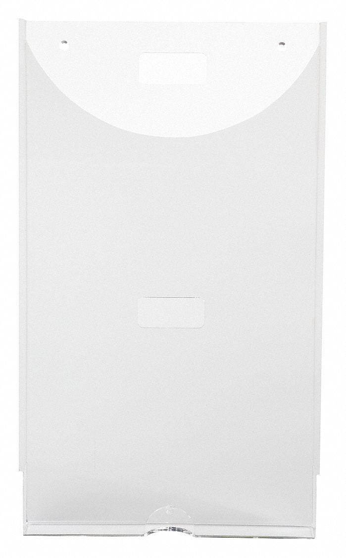 Wall Mount Holder: 3 lb Patient Load Capacity, 12 in L x 12 1/4 in W x 20 1/2 in H, LDPE