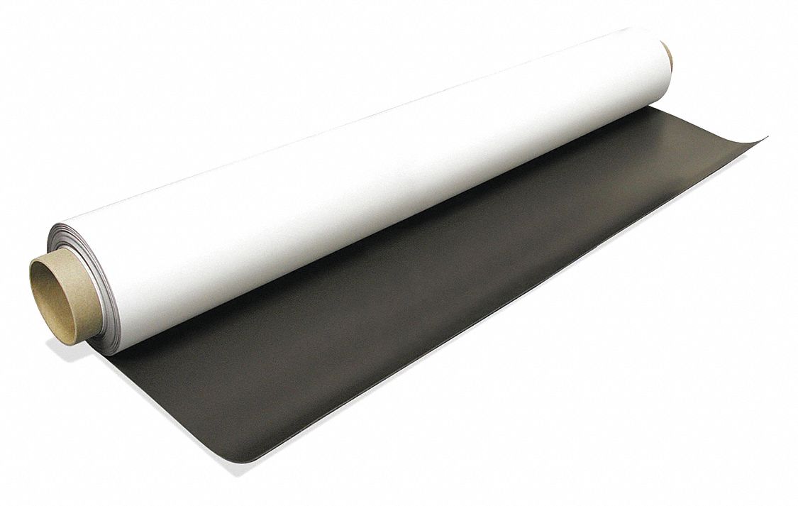 MAGNETIC SHEET,25 FT. LX40"W,0.03" THICK