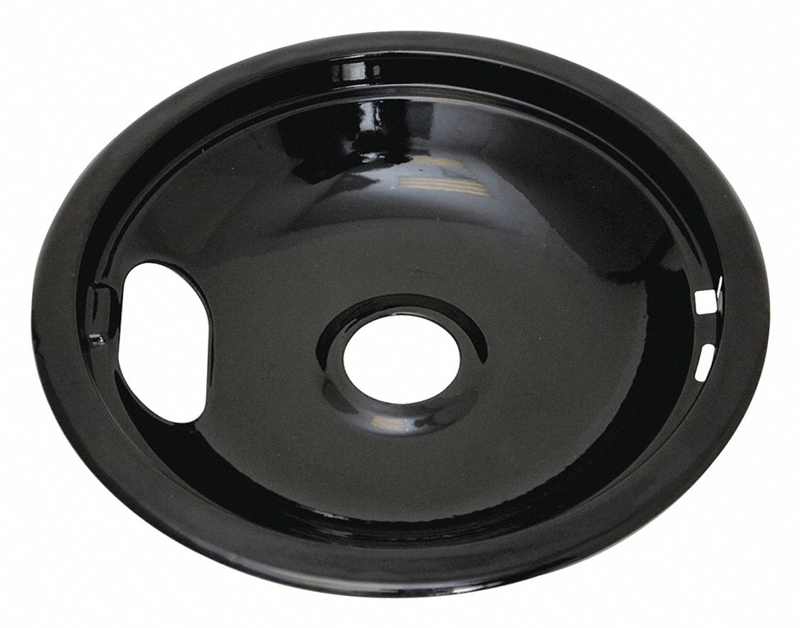 Fits Whirlpool Brand, 6, Black Drip Bowl 8" 499C0160720 Grainger