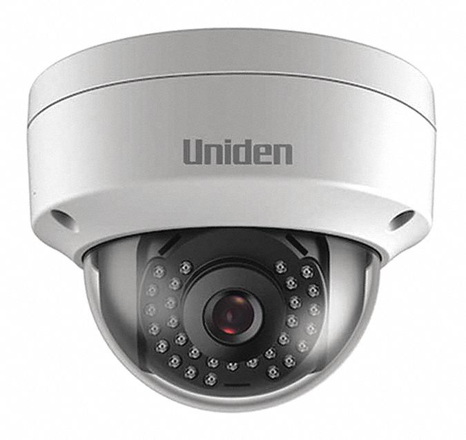 UNIDEN Camera, Dome, 2.8 mm Lens, Voltage 12V DC 499C80UC100D/DC
