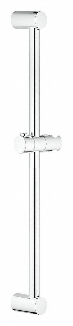 SHOWER BAR,CHROME,24 IN