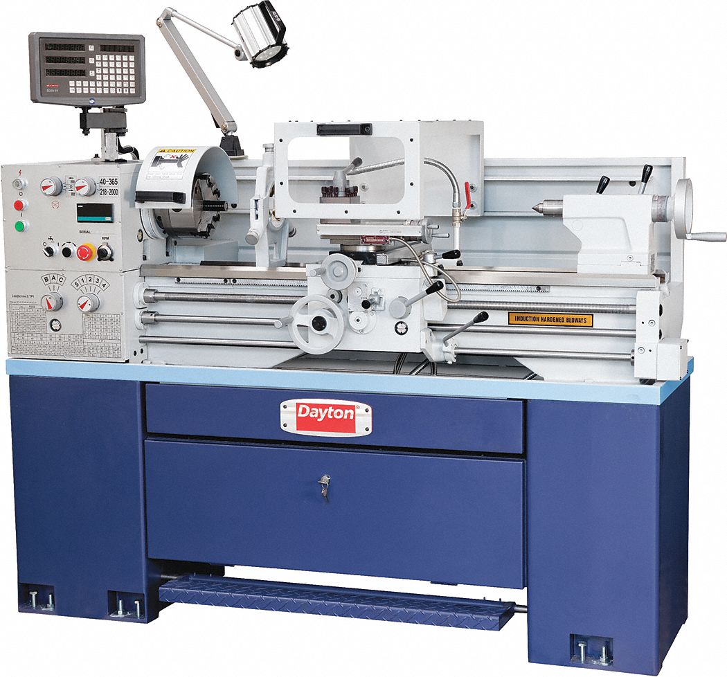 DAYTON, Metal Turning, 13 in x 40 in, Lathe - 499F39|499F39 - Grainger