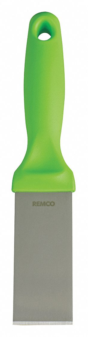 Hand Scraper: Polypropylene, 3 5/8 in Blade Lg, 1 in Overall Lg, Stainless Steel