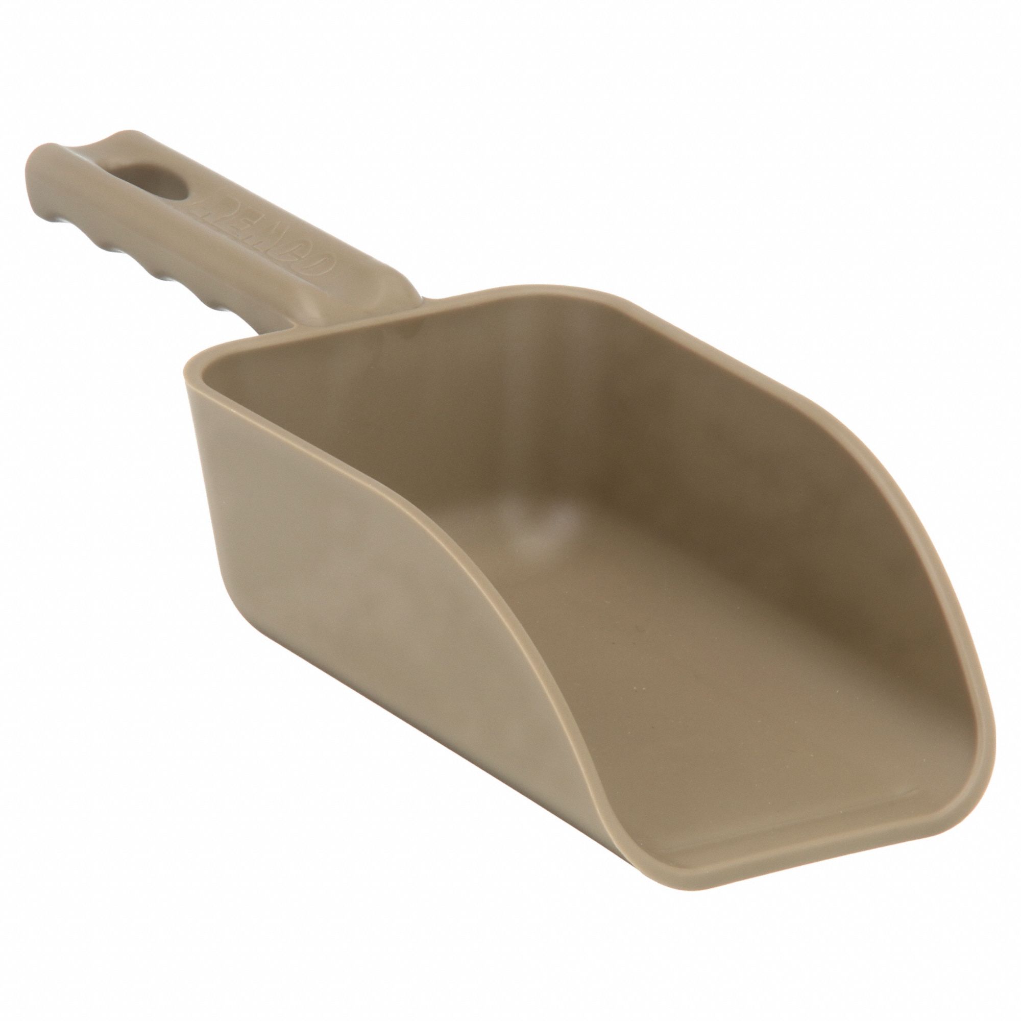 Mini Hand Scoop: 17 fl oz Capacity, Brown, 10 3/8 in Overall Lg, 3 1/4 in Overall Wd, 1 Piece
