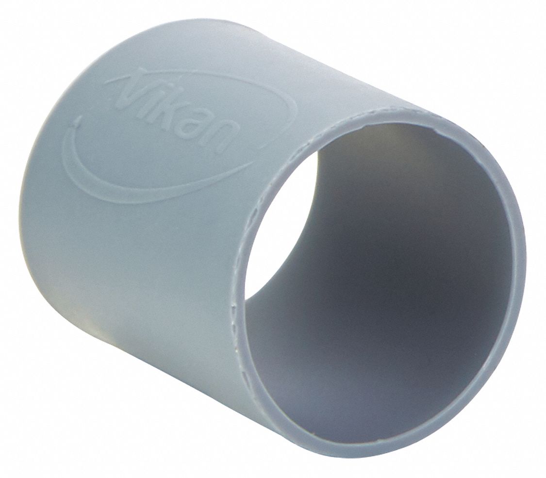 Rubber Band: Silicone Rubber, 1 1/4 in Lg, 7/16 in Wd, Gray, 5 PK