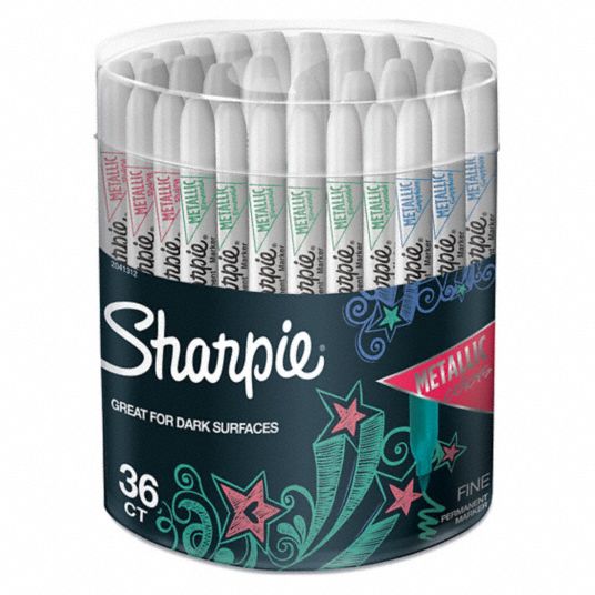 SHARPIE, Assorted, Emerald/Ruby/Sapphire, Permanent Marker Set - 499H29 ...