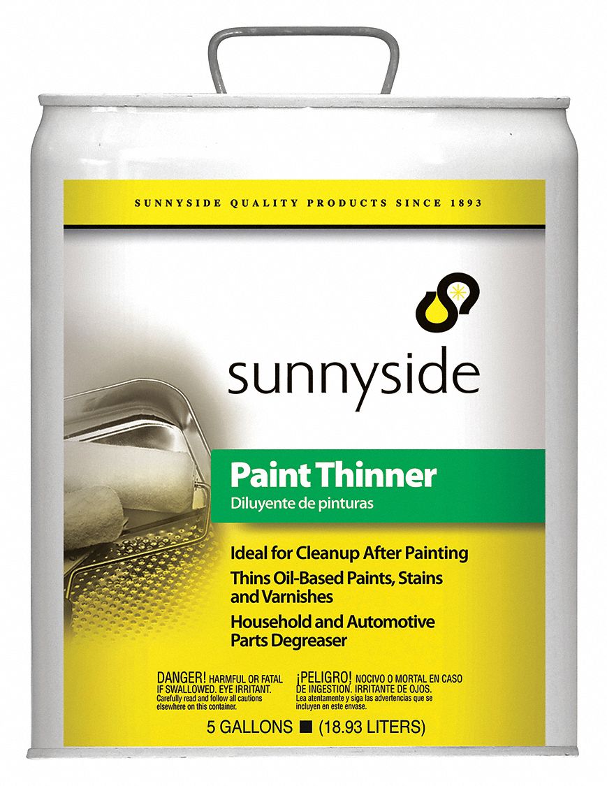 SUNNYSIDE Paint Thinner, 5 gal, Solvent, VOC Free 499H58304G5 Grainger