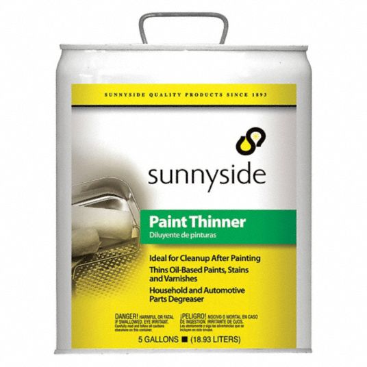 SUNNYSIDE Paint Thinner, 5 gal, Solvent, VOC Free 499H58304G5 Grainger