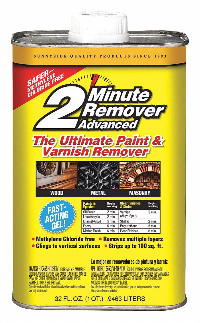 1 qt Sunnyside 63432 2 Minute Advanced Remover Paint and Varnish Remover Gel