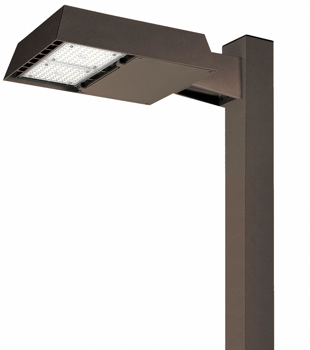 PARKING LOT LIGHT FIXTURE, SQUARE ARM, 12,000 LM, 100 W FIXTURE, TYPE IV, 250W MH/HPS