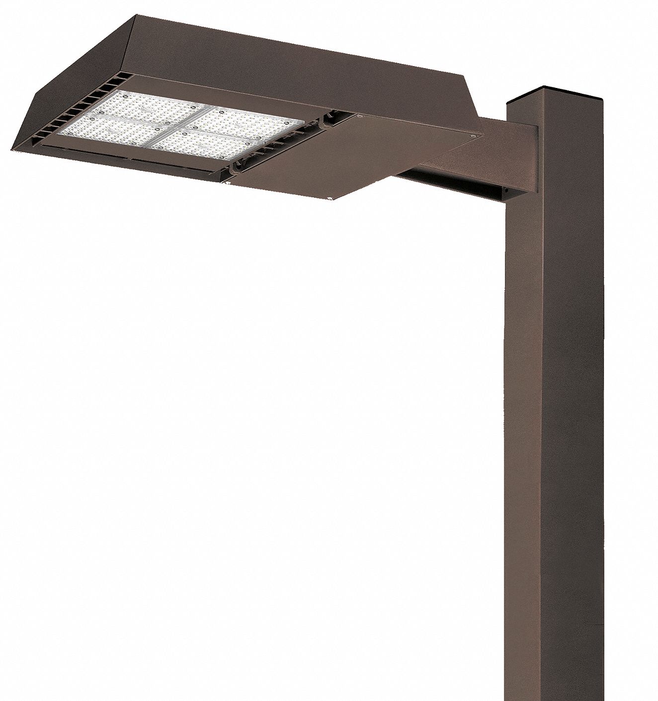 PARKING LOT LIGHT FIXTURE, SQUARE ARM, 21,000 LM, 165 W FIXTURE, TYPE III, 400W MH/HPS